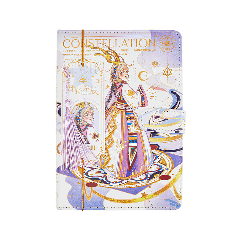 Four Wild Stars - 32K PU Magnetic Buckle Book