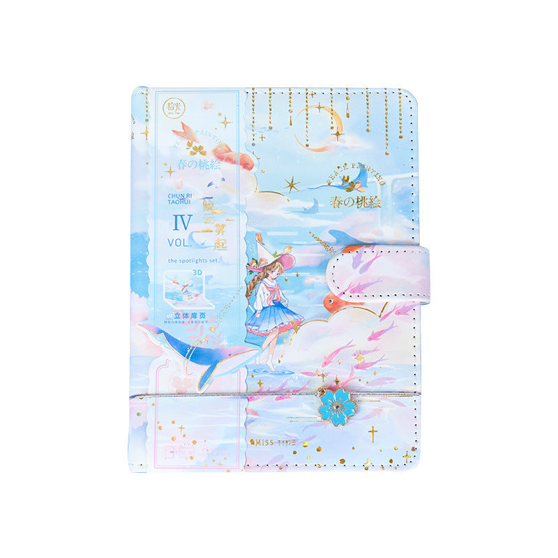 Peach Painting In Spring - 36K Magnetic Buckle Book