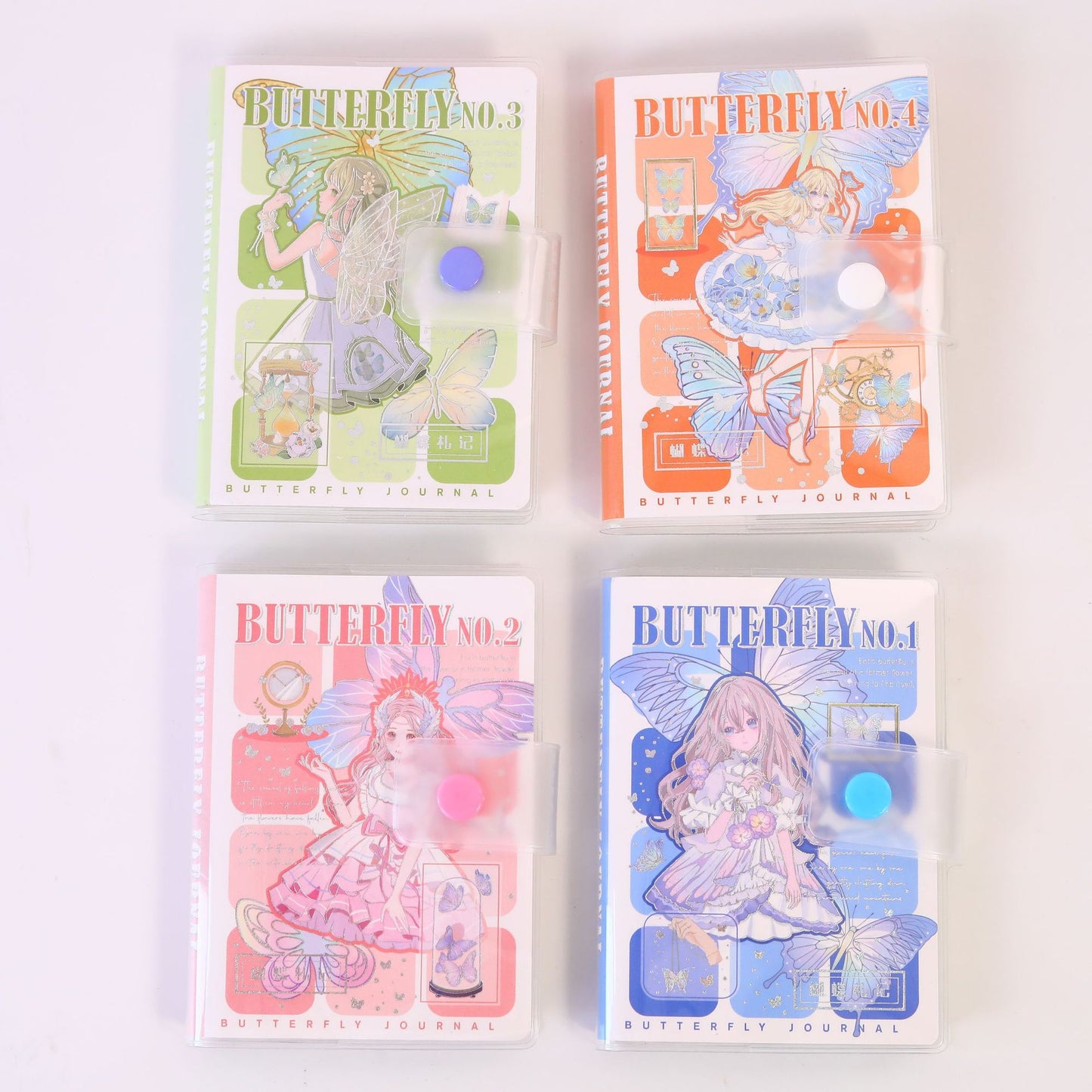 Butterfly Notes - A7 EVA Rubber Cover Book - Cute Student Notebook