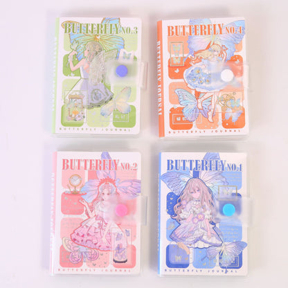 Butterfly Notes - A7 EVA Rubber Cover Book - Cute Student Notebook