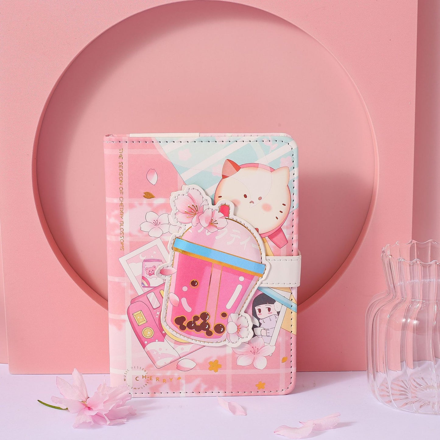 When Flowers Fall - 50K PU Magnetic Buckle Book
