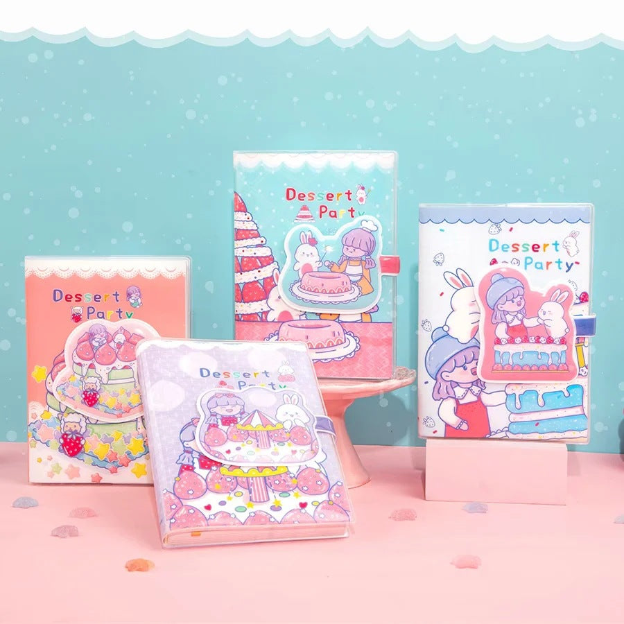 Dessert Leader - 36K 128 Sheets Rubber Cover Book - Cute Student Notebook
