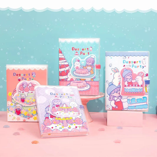 Dessert Leader - 36K 128 Sheets Rubber Cover Book - Cute Student Notebook