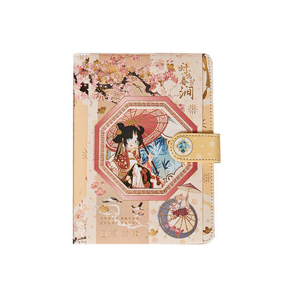 Spring stream - 36K Magnetic Buckle Notebook - Cute Student Notebook