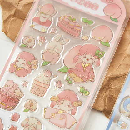 Lovely Girl - Crystal Adhesive Sticker