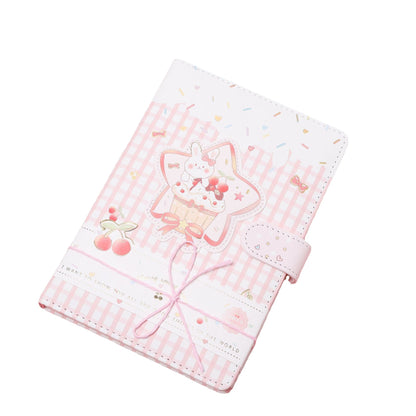 Lovely Cherry - 32K PU Magnetic Buckle Book