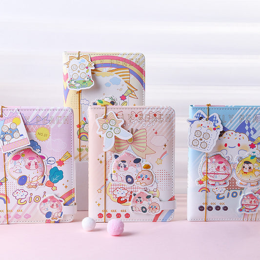 Peach Mountain - 36K PU Magnetic Buckle Book