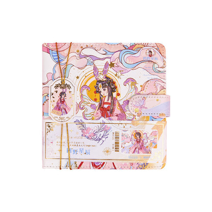 Four Wild Stars - PU Magnetic Buckle Book