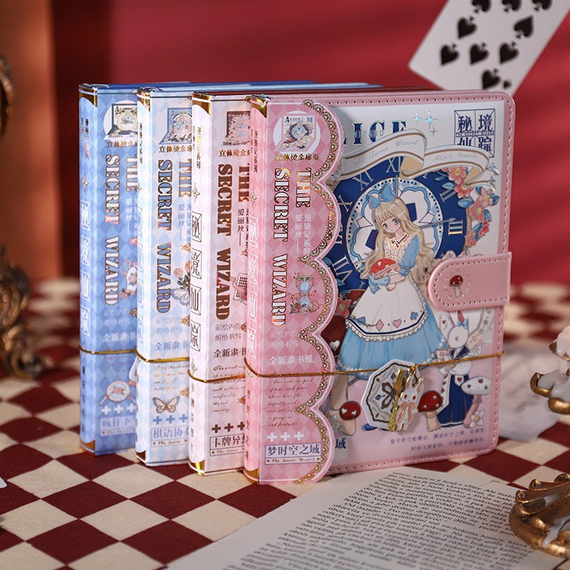 Alice's Travels - B6 PU Magnetic Buckle Book