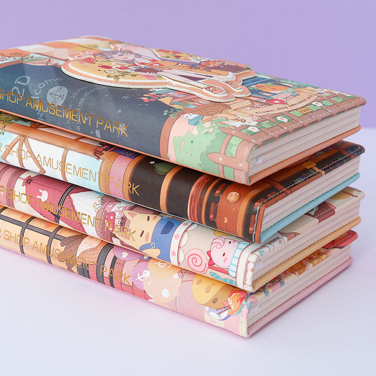 Flower House Amusement Park - 32K Magnetic Buckle Book