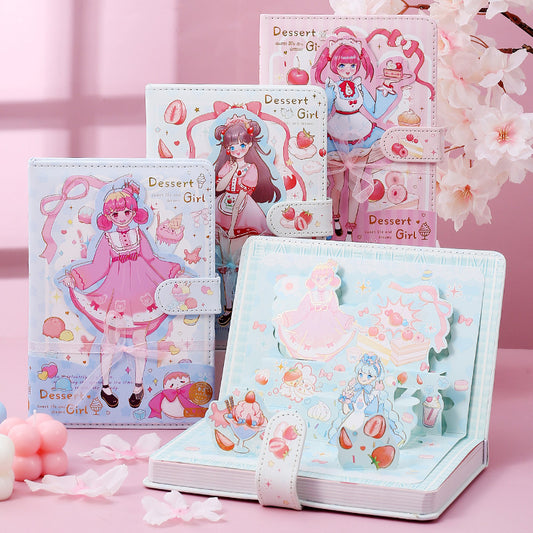 Dessert Girl - A5 Magnetic Buckle Book
