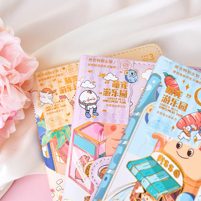 Pet Paradise - 36K 224 Page Magnetic Buckle Notebook - Cute Student Notebook