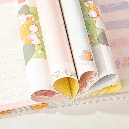 Peach Boy - 36K 128 Sheets Rubber Cover Book - Cute Student Notebook