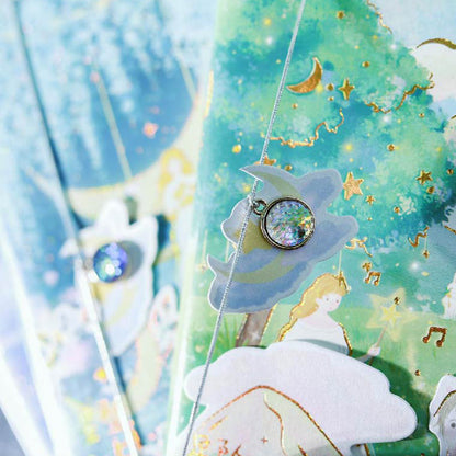 Star Falling Mountain - B6 Magnetic Buckle Book - Cute Student Notebook