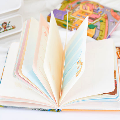 Cloud Town Magnetic Buckle Book - 36K 224 Pages / Book - Color Page Student Notebook