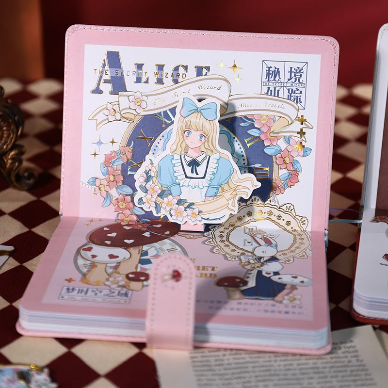 Alice's Travels - B6 PU Magnetic Buckle Book