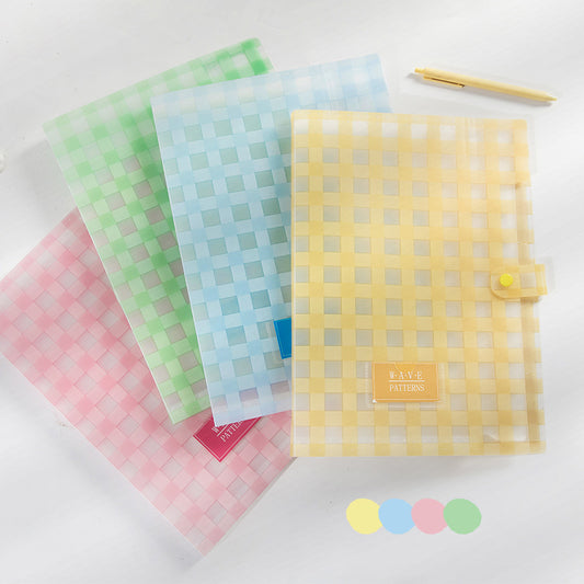 A4 PP Transparent Document Bag