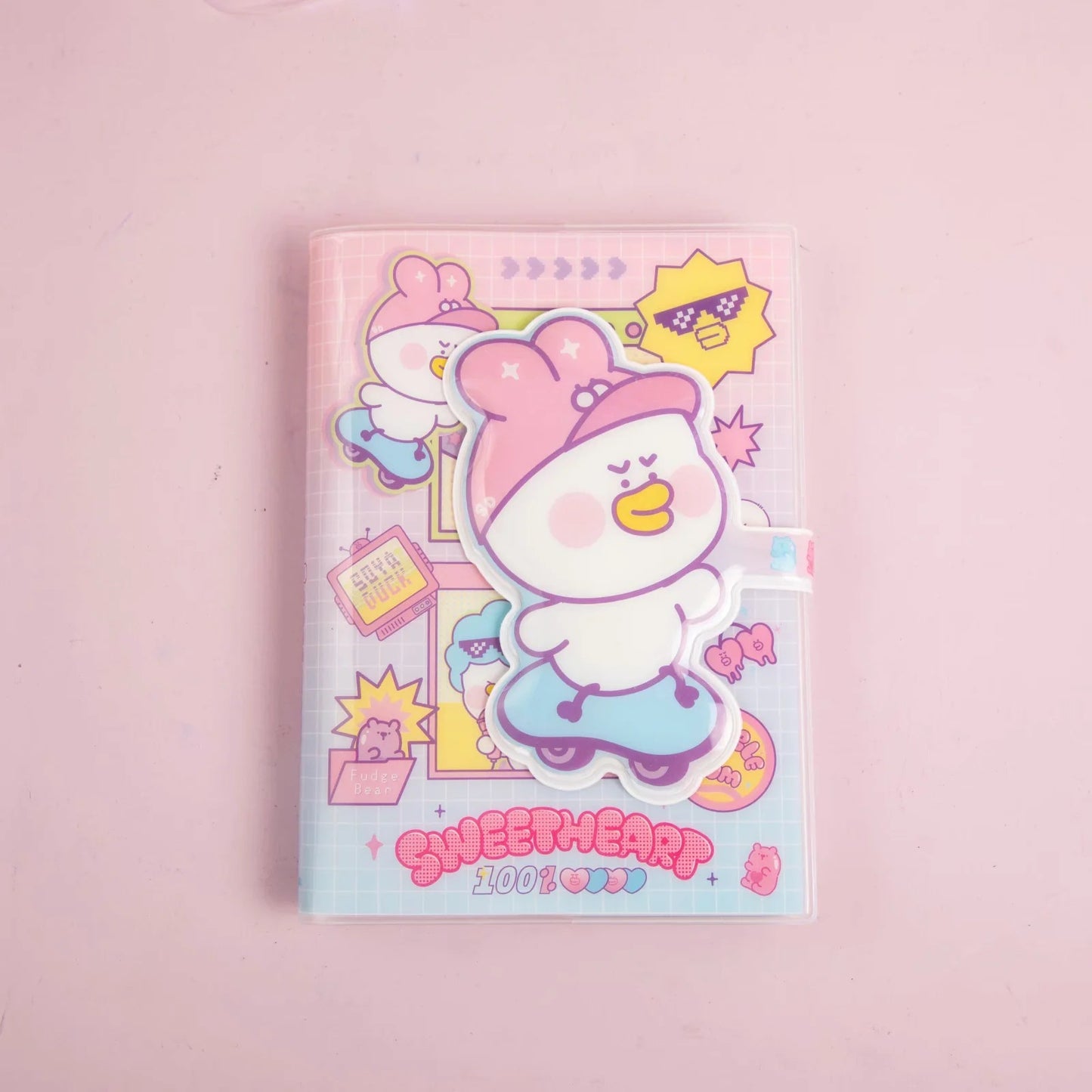 Dessert Leader - 36K 128 Sheets Rubber Cover Book - Cute Student Notebook