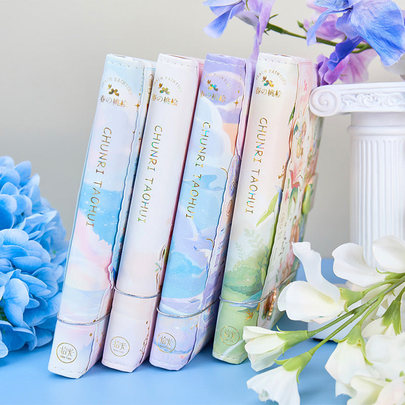 Peach Painting In Spring - 36K Magnetic Buckle Book