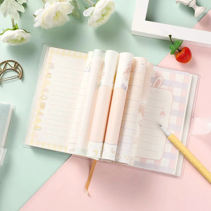 Girl Diary - 36K 128 Sheets Rubber Cover Book - Cute Student Notebook