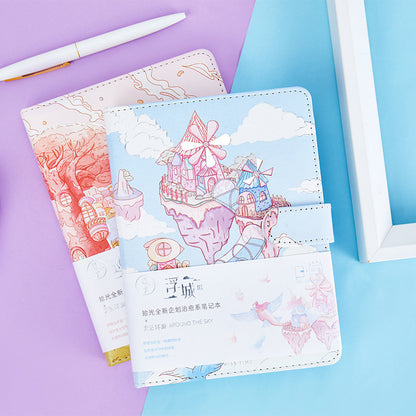 Sky Tour Magnetic Buckle Book -36K 224 Pages / Book - Color Inner Page Student Notebook