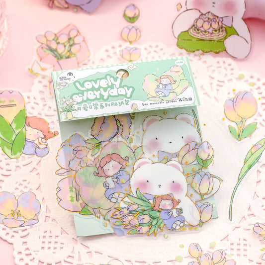 Cute Everyday - PVC Gilding Sticker Bag