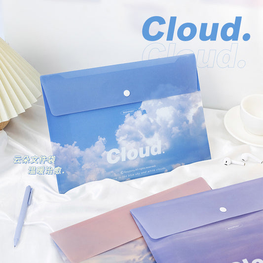 Rosyposy Cloud A4 Snap File Bag
