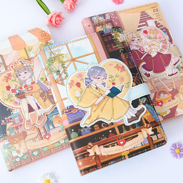 Flower House Amusement Park - 32K Magnetic Buckle Book