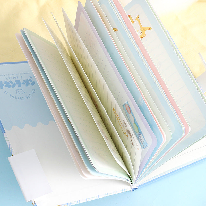 Rainbow Seven Minutes Sweet - 32K Magnetic Buckle Notebook - Cute Student Notebook