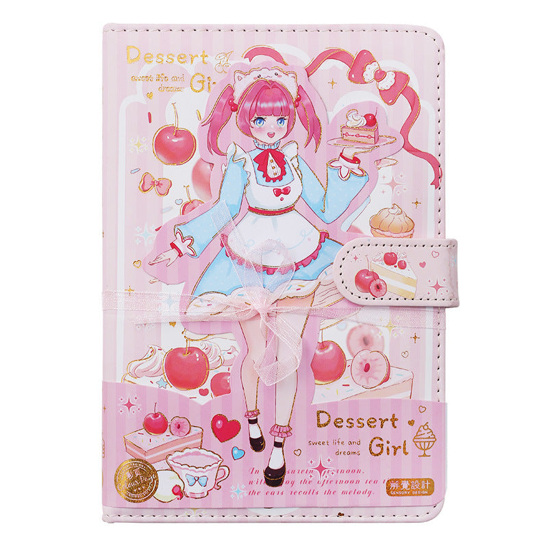 Dessert Girl - A5 Magnetic Buckle Book