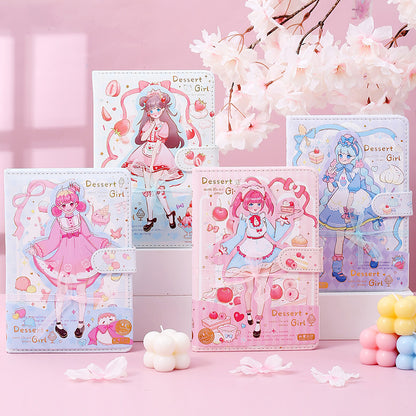 Dessert Girl - A5 Magnetic Buckle Book
