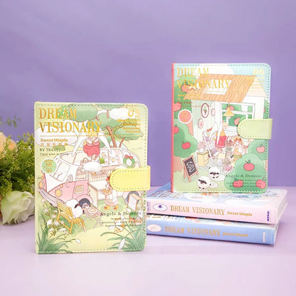 Dreamer - 36K Magnetic Buckle Notebook - Cute Student Notebook