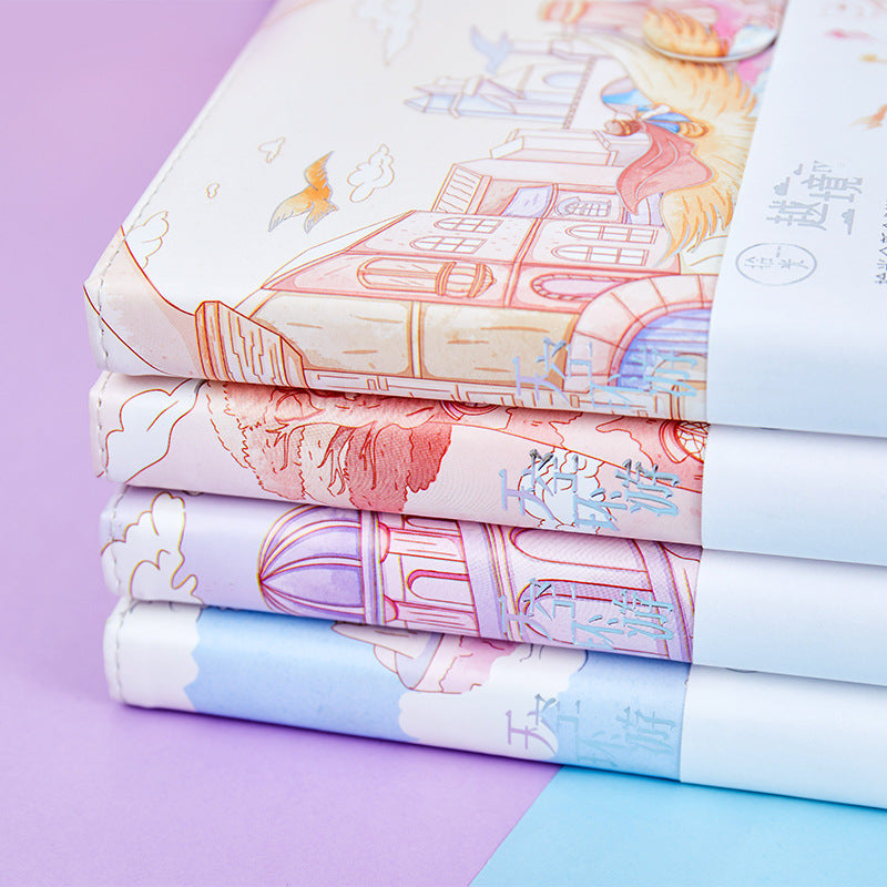 Sky Tour Magnetic Buckle Book -36K 224 Pages / Book - Color Inner Page Student Notebook