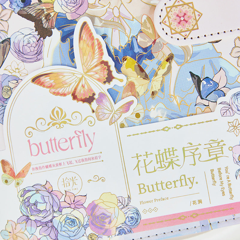 Flowers And Butterflies - 32K Magnetic Buckle Book