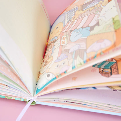 Pet Paradise - 36K 224 Page Magnetic Buckle Notebook - Cute Student Notebook