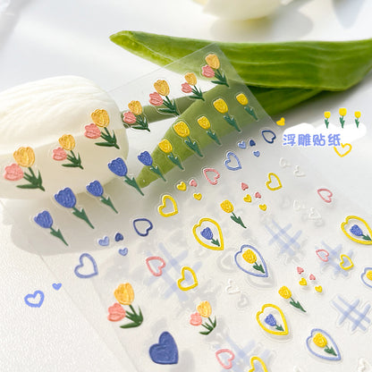 8x10cm Embossed ticker