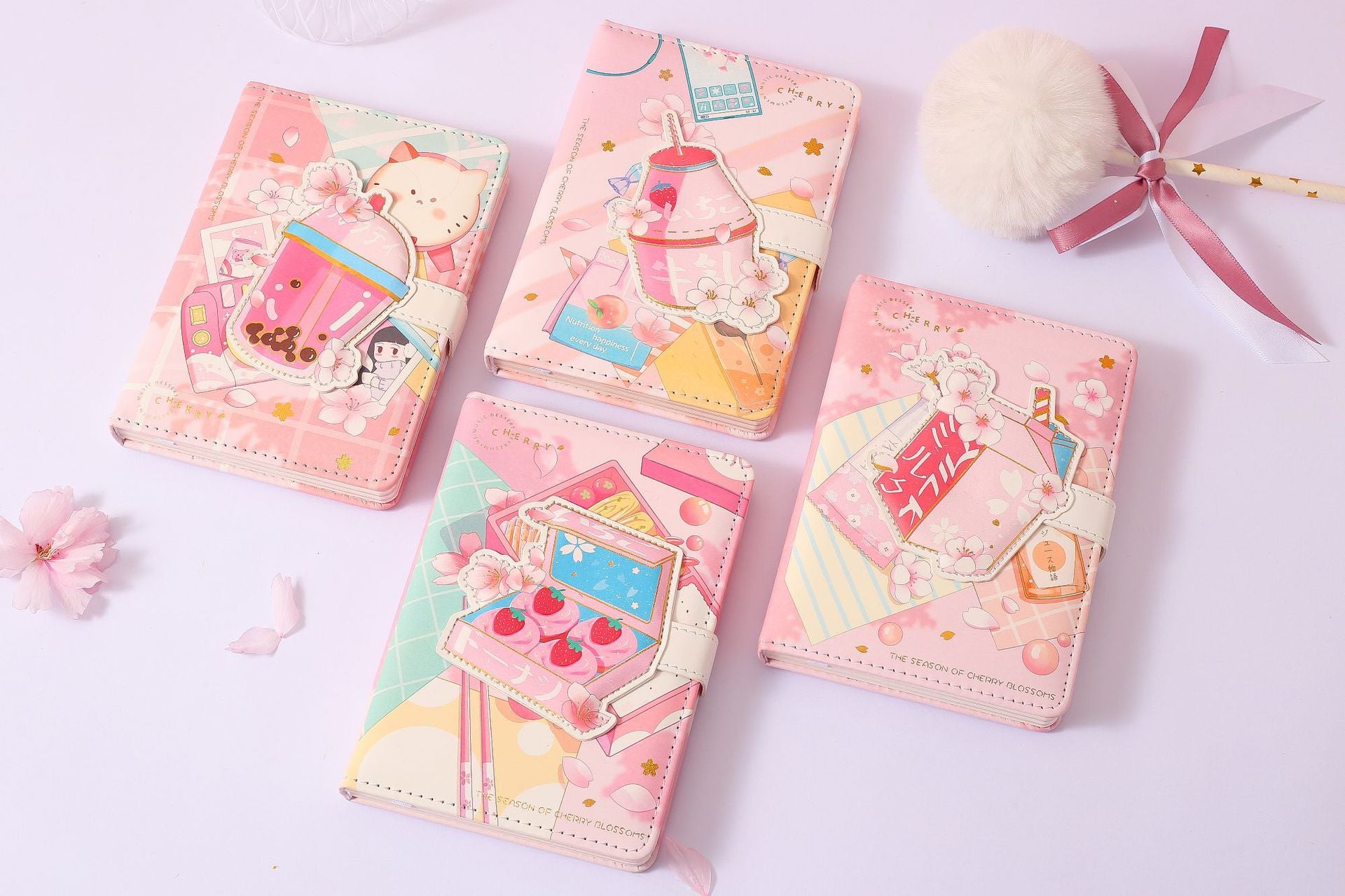 When Flowers Fall - 50K PU Magnetic Buckle Book