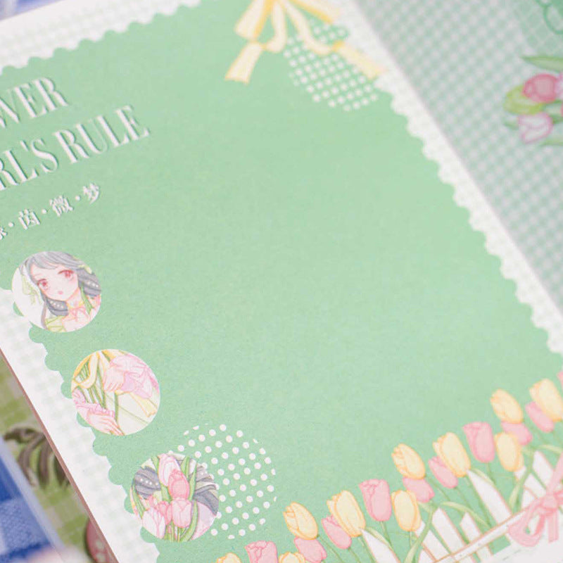 Girlish Rule - EVA Rubber Cover Book - Cute Student Notebook