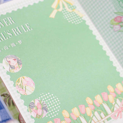 Girlish Rule - EVA Rubber Cover Book - Cute Student Notebook