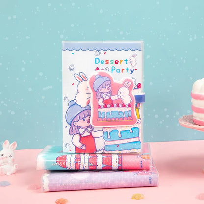 Dessert Leader - 36K 128 Sheets Rubber Cover Book - Cute Student Notebook