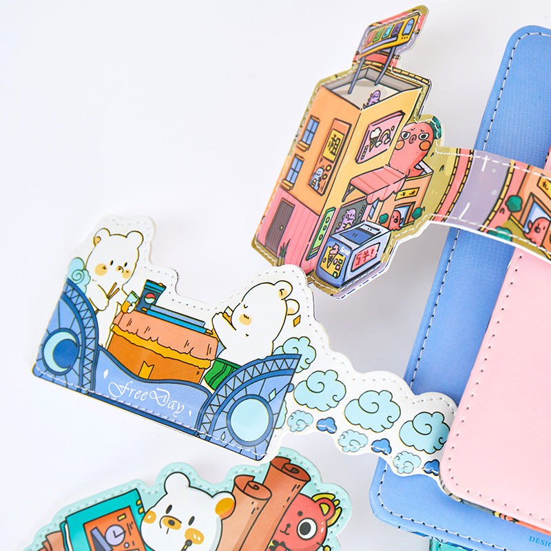 Cloud Town Magnetic Buckle Book - 36K 224 Pages / Book - Color Page Student Notebook