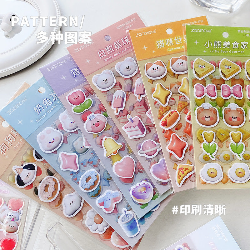 Girl's heart adhesive sticker