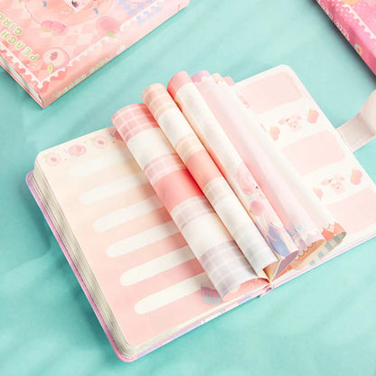 Peach Girl - 36K Magnetic Buckle Notebook - Cute Student Notebook