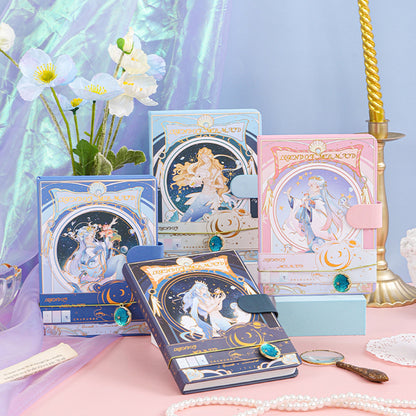 Mermaid Melody - 32K Magnetic Buckle Notebook - Cute Student Notebook