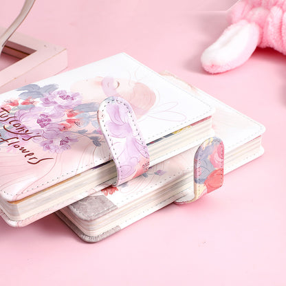 Tuscany's Flower-36K 224 Page Magnetic Button Book-Color Page Student Notebook