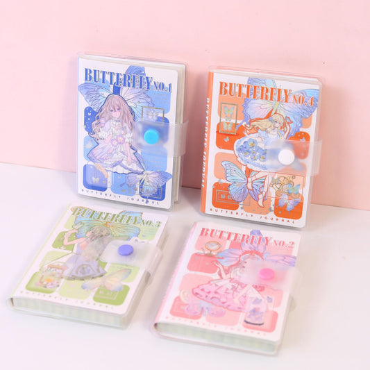 Butterfly Notes - A7 EVA Rubber Cover Book - Cute Student Notebook