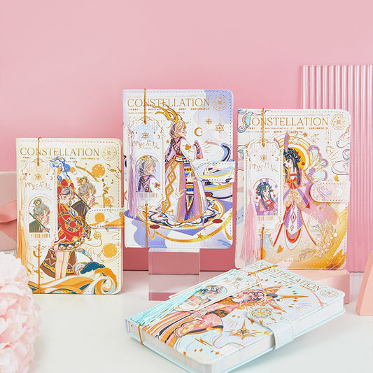 Four Wild Stars - 32K PU Magnetic Buckle Book