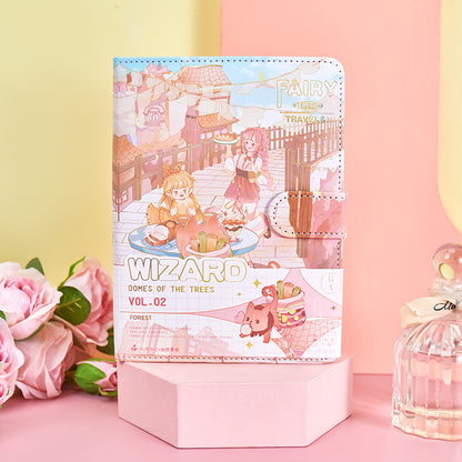 Fairy Travel Notes - 36K PU Magnetic Buckle Book