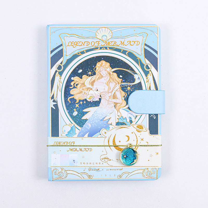 Mermaid Melody - 32K Magnetic Buckle Notebook - Cute Student Notebook