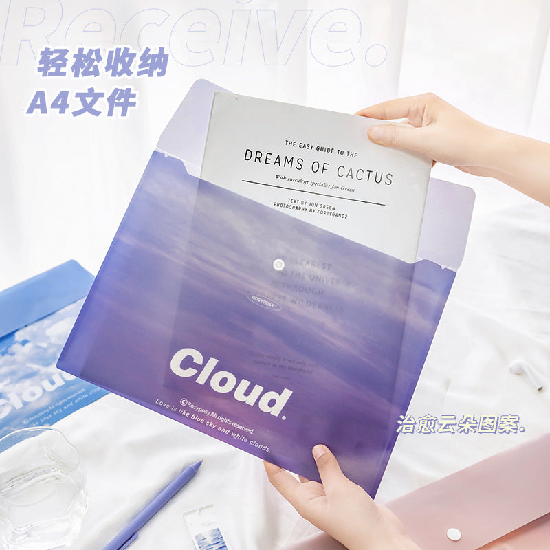 Rosyposy Cloud A4 Snap File Bag